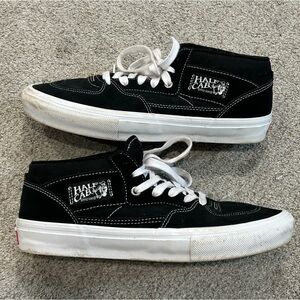 Vans Half Cab Black White Skate Shoes Mens 9.5 Classic Skateboarding Shoe